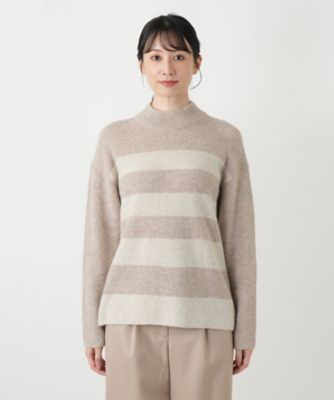 レリアン❤️新品❤️飾りポケットのベージュボーダープルオーバー13＋ ボーダープルオーバー | Leilian (Women)/レリアン | 三越伊勢丹