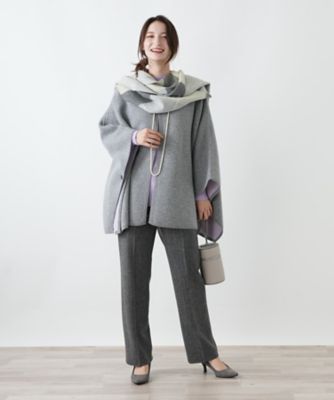 ＜Leilian (Women)＞リバーシブルマント【２５年１１月カタログ】