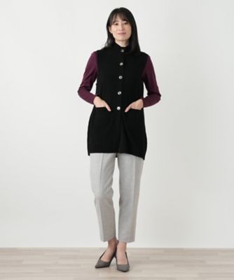 カシミヤニットベスト【Leilian WHITE LABEL