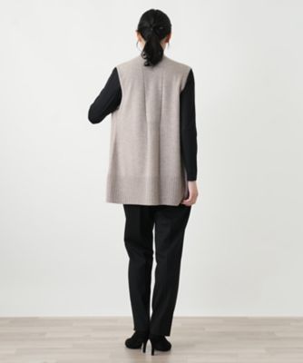カシミヤニットベスト【Leilian WHITE LABEL