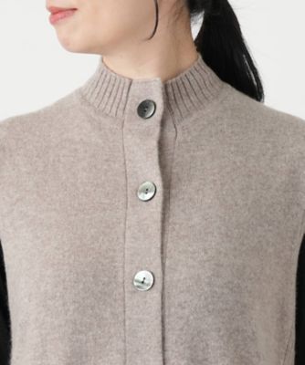 leilian レリアン カシミヤ100% ニット ベスト カーディガン11号 カシミヤニットベスト【Leilian WHITE LABEL