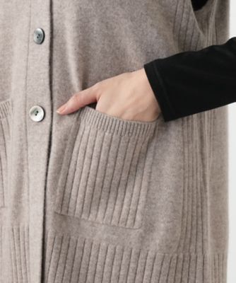 カシミヤニットベスト【Leilian WHITE LABEL