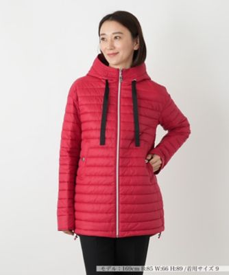 【送料無料】Leilian (Women)/レリアン キルティングフーデッドコート 75アカ アウター【三越伊勢丹/公式】