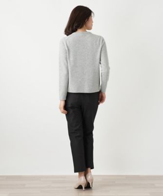 ビジュークルーネックニット【Leilian WHITE LABEL
