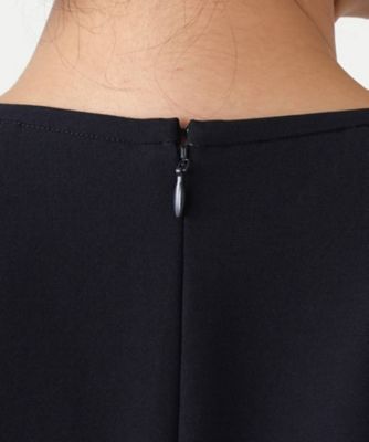 異素材切り替えワンピース【セレモニー】【Leilian WHITE