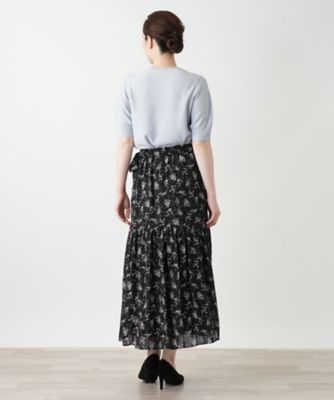 フラワー柄ロングスカート | BOURGE (Women)/ブールジュ | 三越