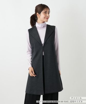 Leilian (Women)/レリアン ラペルドベスト 98グレー トップス【三越伊勢丹/公式】