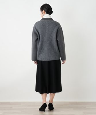 異素材切替ノーカラージャケット | BOURGE (Women)/ブールジュ | 三越 