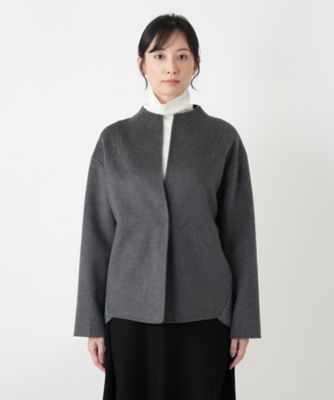 異素材切替ノーカラージャケット | BOURGE (Women)/ブールジュ | 三越 
