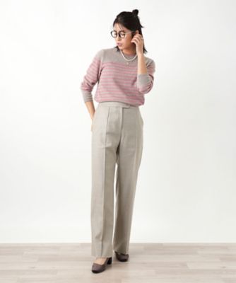 ＜BOURGE (Women)＞センタープレスパンツ