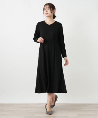 Vネックフレアワンピース | BOURGE (Women)/ブールジュ | 三越伊勢丹