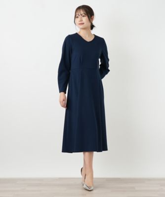 Vネックフレアワンピース | BOURGE (Women)/ブールジュ | 三越伊勢丹