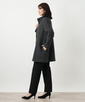 スタンドカラーショートコート【Leilian WHITE LABEL