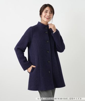 スタンドカラーショートコート【Leilian WHITE LABEL