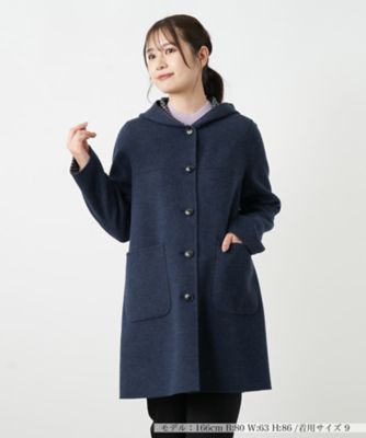 ＜Leilian (Women)＞フーデッドコート【Ｌｅｉｌｉａｎ　ＷＨＩＴＥ　ＬＡＢＥＬ】