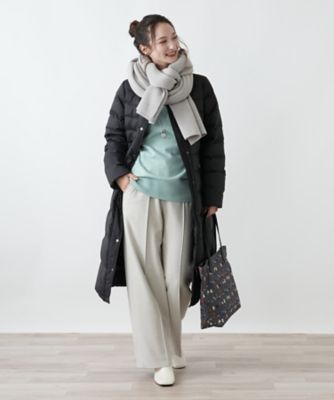 スタンドカラーダウンコート【Leilian WHITE LABEL