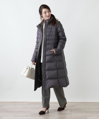 スタンドカラーダウンコート【Leilian WHITE LABEL