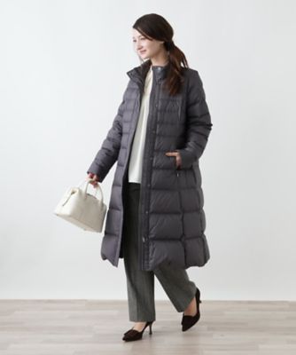 スタンドカラーダウンコート【Leilian WHITE LABEL