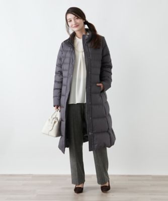 ＜Leilian (Women)＞スタンドカラーダウンコート【Ｌｅｉｌｉａｎ　ＷＨＩＴＥ　ＬＡＢＥＬ】