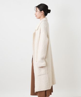 アルパカ混ロングコート【Cruciani】 | Leilian (Women