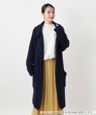 アルパカ混ロングコート【Cruciani】 | Leilian (Women