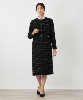 美品♪レリアン 現行タグ 23AW ジャンパースカート ツイード 11号 ジレ