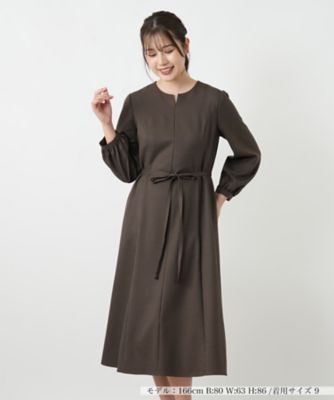 チェックスキッパーワンピース【Leilian WHITE LABEL