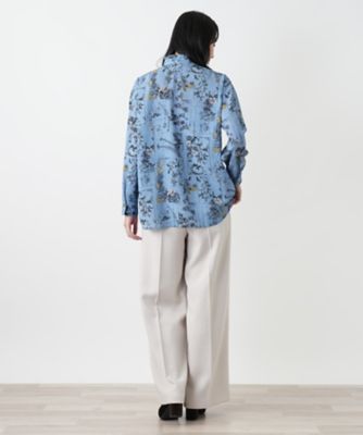 花柄プリントブラウス | Leilian (Women)/レリアン | 三越伊勢丹