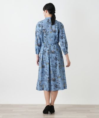 花柄フレアシャツワンピース | Leilian (Women)/レリアン | 三越