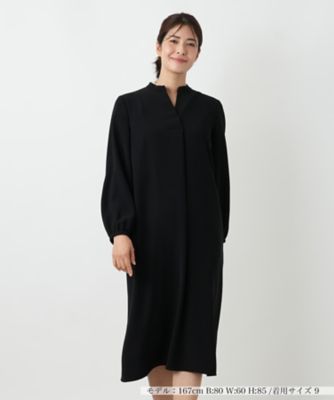 Leilian (Women)/レリアン 洗えるハイネックワンピース 99クロ ワンピース・ドレス【三越伊勢丹/公式】