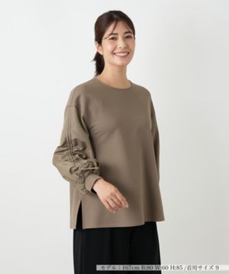 ＜Leilian (Women)＞切替ボリュームスリーブブラウス