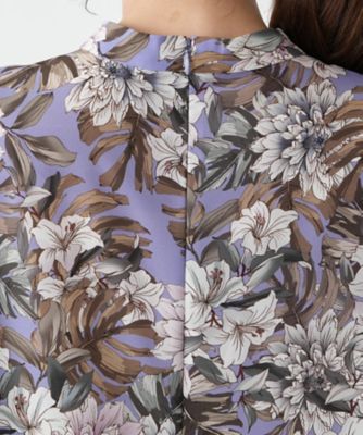 花柄プリントブラウス【ROCHAS Premiere】【ERICA 