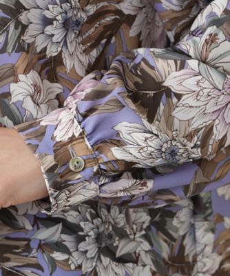 花柄プリントブラウス【ROCHAS Premiere】【ERICA 