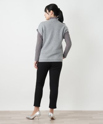 雪柄ニットベスト【MUSE BY ROCHAS Premiere