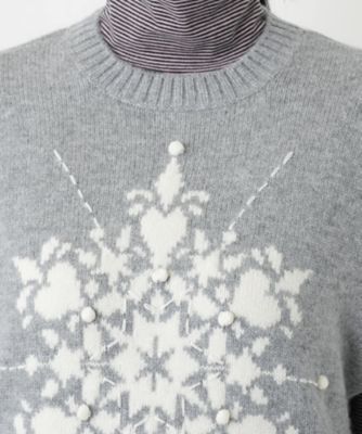 雪柄ニットベスト【MUSE BY ROCHAS Premiere
