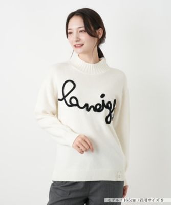 ＜Leilian (Women)＞ハイネックロゴニット【ＭＵＳＥ　ＢＹ　ＲＯＣＨＡＳ　Ｐｒｅｍｉｅｒｅ】