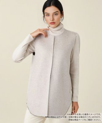 BOURGE (Women)/ブールジュ ノーカラーベスト 81ベージュ トップス【三越伊勢丹/公式】