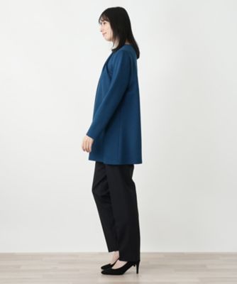 洗えるストレッチチュニックブラウス【Leilian WHITE
