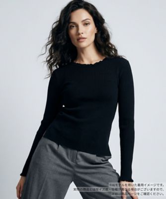 大人気商品ニットver】フリル袖なめらかニットプルオーバー - ベルーナ  