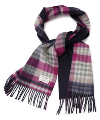 カシミヤタータンチェックストール【JOHNSTONS】 | Leilian