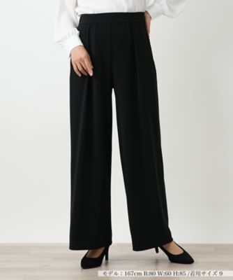 ＜Leilian (Women)＞ストレッチワイドパンツ