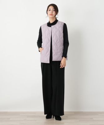 TAION】ノーカラーダウンベスト | BOURGE (Women)/ブールジュ