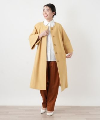 ノーカラー比翼コート【mila schon】 | Leilian (Women