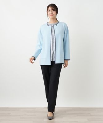 はなびリバーシブル　ニットスーツ他1点 リバーシブルニットジャケット | Leilian (Women)/レリアン | 三越