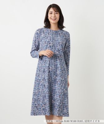 花柄フレアワンピース【Leilian WHITE LABEL