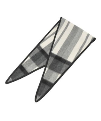 ☆ティファニー　ビッグロゴロングストール☆モノトーン❣️ ブロックチェックストール | Leilian (Women)/レリアン | 三越伊勢丹