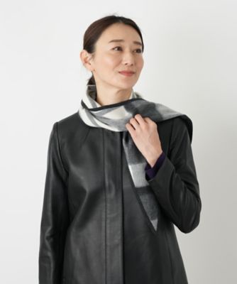 極美品　シェリエ CHERIE ブロックチェック キュロット　ウール M ブロックチェックストール | Leilian (Women)/レリアン | 三越伊勢丹