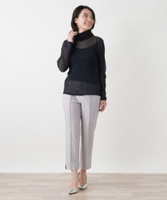 シルク混ハイネックカットソー | Leilian (Women)/レリアン | 三越