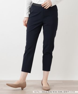 ＜Leilian (Women)＞ウエストラメクロップドパンツ