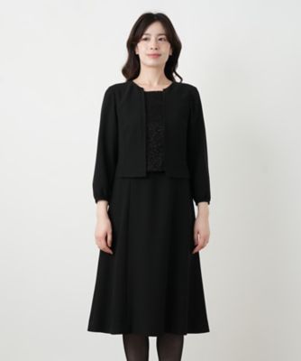 ワンピースアンサンブル【ブラックフォーマル】 | Leilian (Women